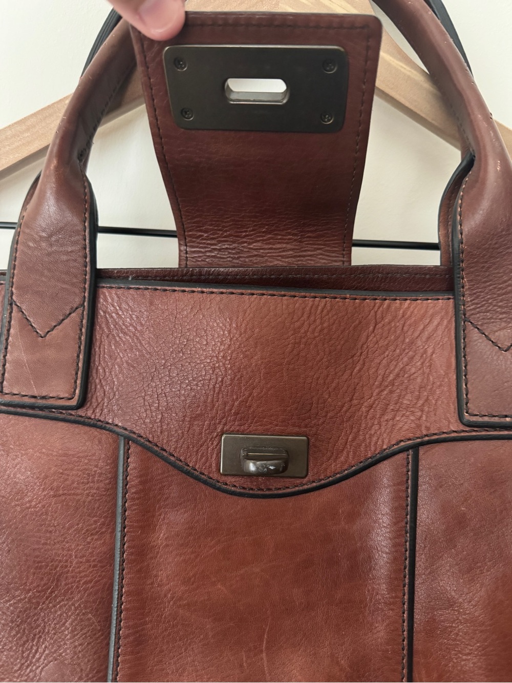 Fossil Long Live Vintage 1954 Leather Bag Purse - Picture 6 of 12